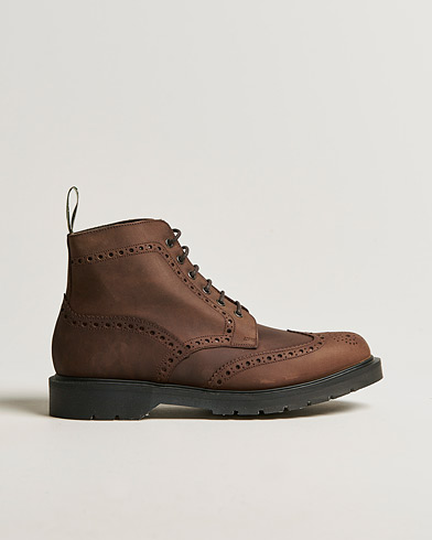 Mies | Business & Beyond | Design Loake | Gage Heat Sealed Brogue Boot Brown