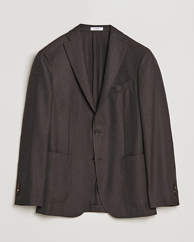 Mies | Italian Department | Boglioli | K Jacket Wool Hopsack Blazer Dark Brown