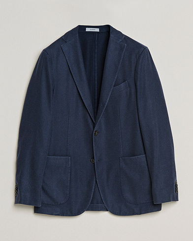 Mies | Pikkutakit | Boglioli | K Jacket Garment Dyed Cashmere Blazer Dark Blue
