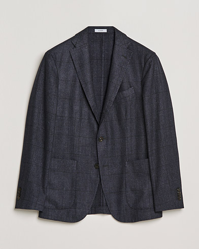 Mies | Italian Department | Boglioli | K Jacket Wool Check Blazer Navy