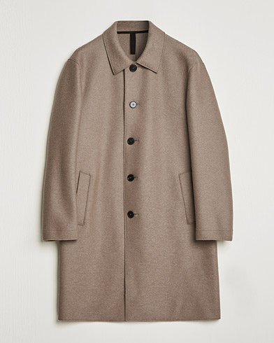Mies | Päällystakit | Harris Wharf London | Pressed Wool Mac Coat Natural Taupe