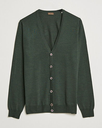Mies |  | Stenströms | Merino Zegna Knitted Cardigan Forest Green