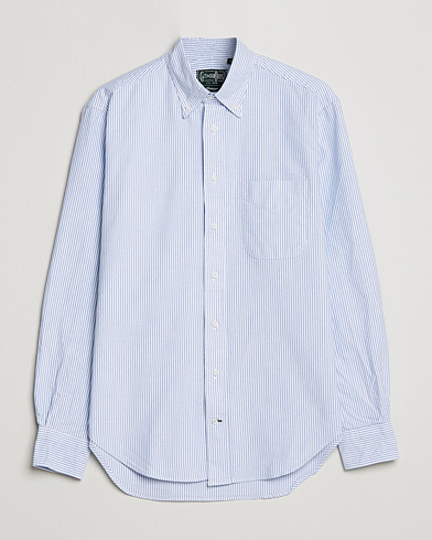 Mies | Oxford-paidat | Gitman Vintage | Button Down Striped Oxford Shirt Light Blue