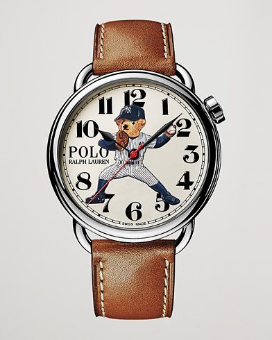 Mies | Ralph Lauren Holiday Gifting | Polo Ralph Lauren | 42mm Automatic Yankee Bear White Dial 