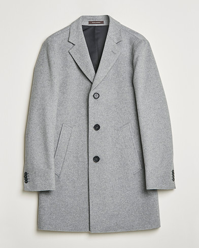 Mies |  | Oscar Jacobson | Storvik Wool/Cashmere Coat Light Grey