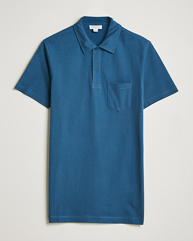 Mies |  | Sunspel | Riviera Polo Shirt Teal