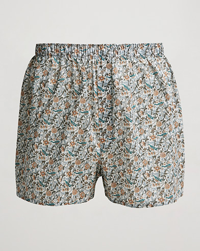 Mies |  | Sunspel | Liberty Printed Cotton Boxer Shorts White