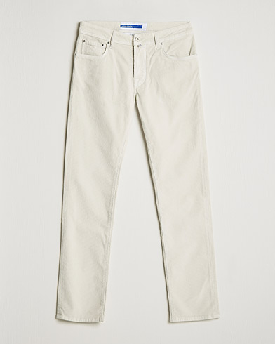 Mies | Italian Department | Jacob Cohën | Bard 5-Pocket Corduroy Trousers Off White