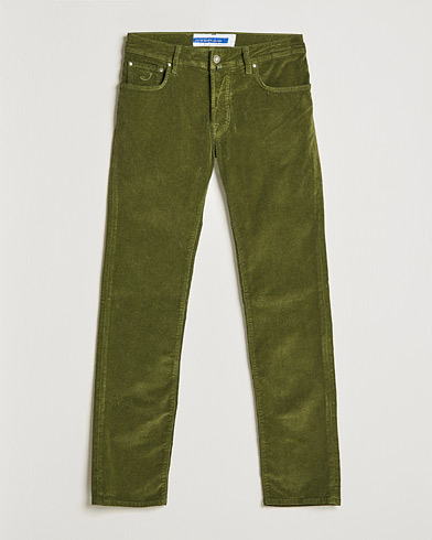 Mies | Viisitaskuhousut | Jacob Cohën | Bard 5-Pocket Corduroy Trousers Green