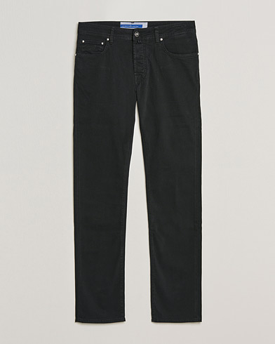 Mies | Viisitaskuhousut | Jacob Cohën | Bard 5-Pocket Cotton Trousers Black
