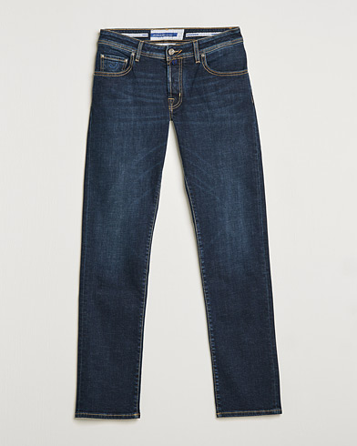 Mies | Italian Department | Jacob Cohën | Nick Slim Fit Organic Cotton Jeans Mid Blue
