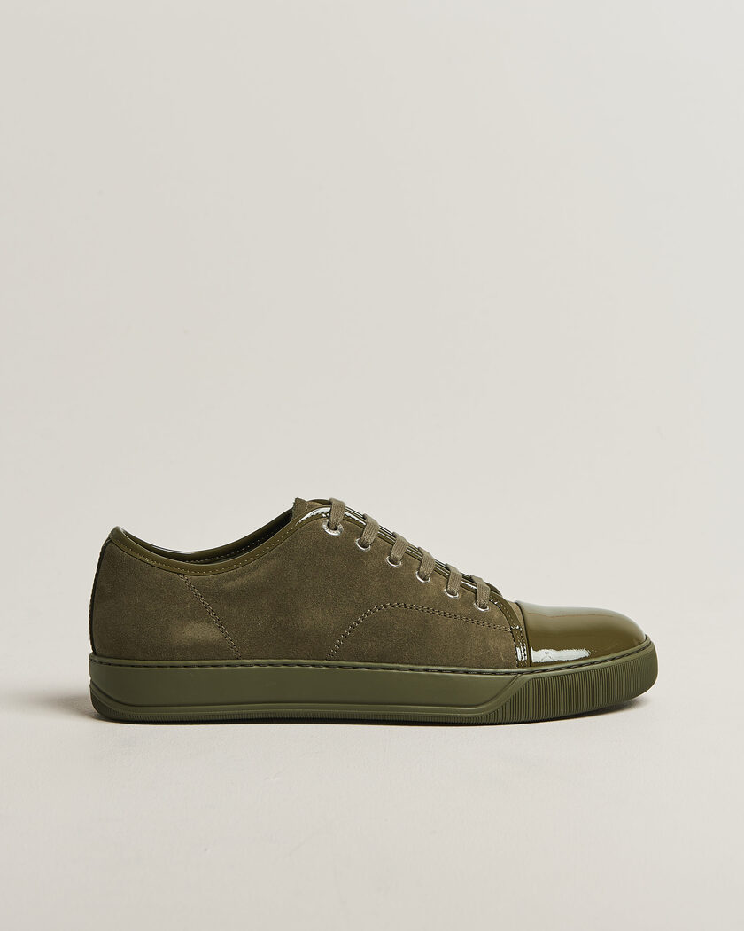 Lanvin Patent Cap Toe Sneaker Khaki – Vihreä
