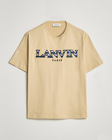 Mies | Lanvin | Lanvin | Curb Logo T-Shirt Beige