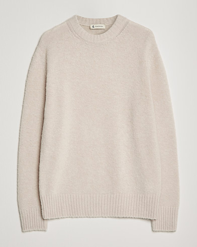 Mies |  | Piacenza Cashmere | Brushed Wool Crew Neck Beige