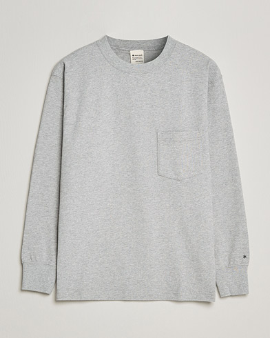 Mies |  | Snow Peak | Recycled Cotton Heavy L/S T shirt Medium Grey