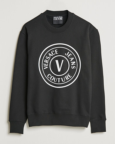 Mies | Collegepuserot | Versace Jeans Couture | Big V Emblem Sweatshirt Black