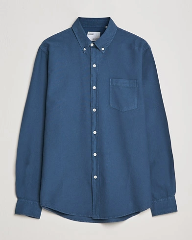 Mies | Kauluspaidat | Colorful Standard | Classic Organic Oxford Button Down Shirt Petrol Blue