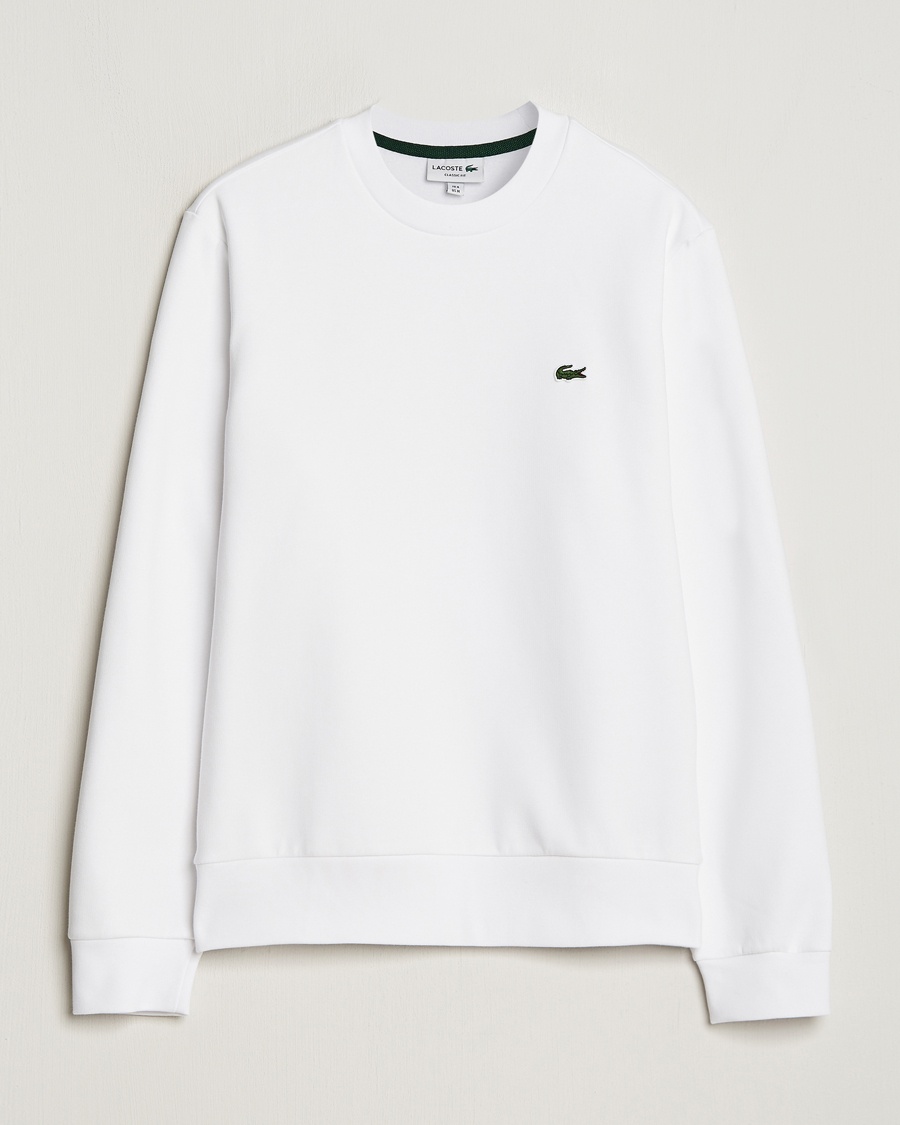 Lacoste Crew Neck Sweatshirt White – Valkoinen
