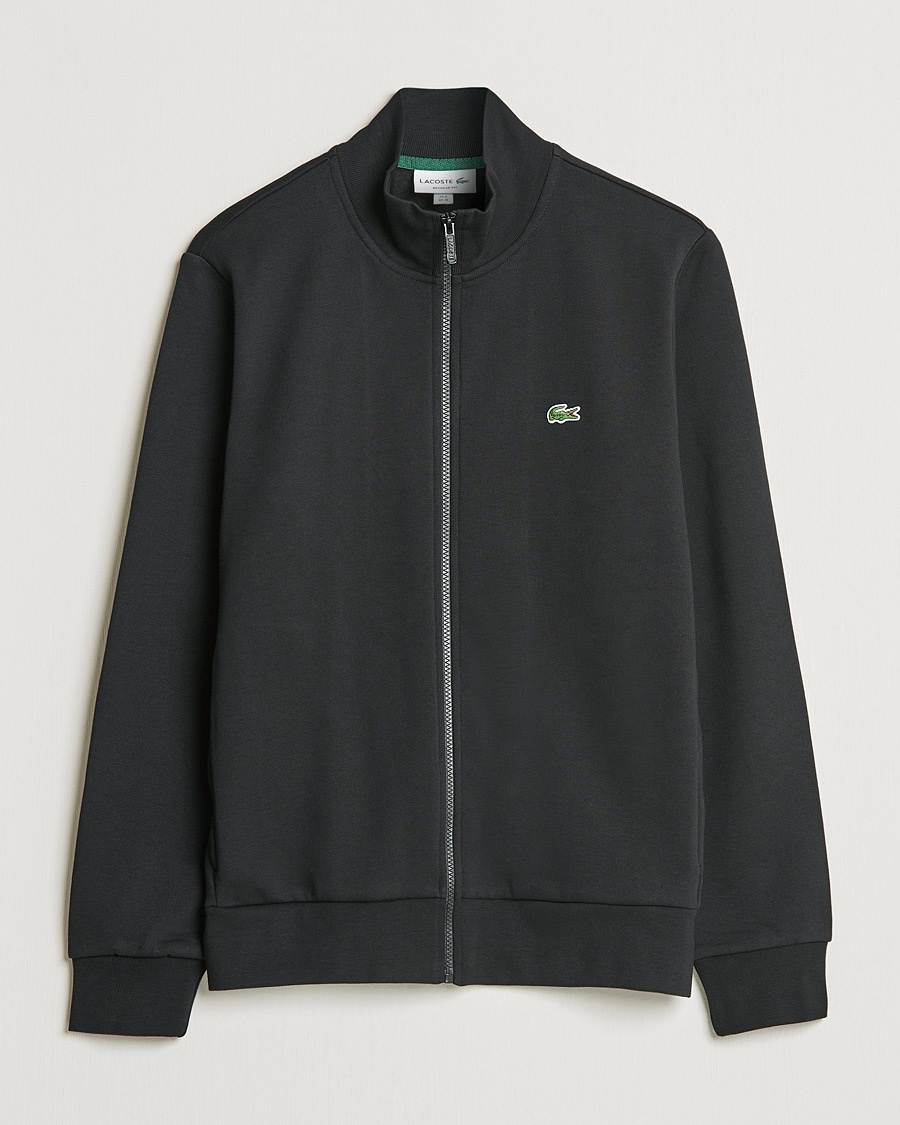 Lacoste Full Zip Sweater Black – Musta