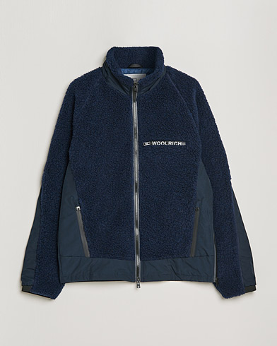 Mies | American Heritage | Woolrich | Sherpa Hybrid Jacket Melton Blue