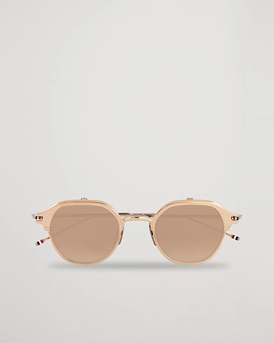 Mies | Thom Browne | Thom Browne | TB-S812 Flip-Up Sunglasses White Gold/Silver