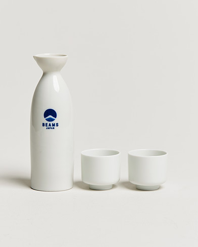 Mies |  | Beams Japan | Sake Bottle & Cup Set White
