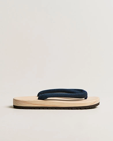 Mies |  | Beams Japan | Wooden Geta Sandals Navy