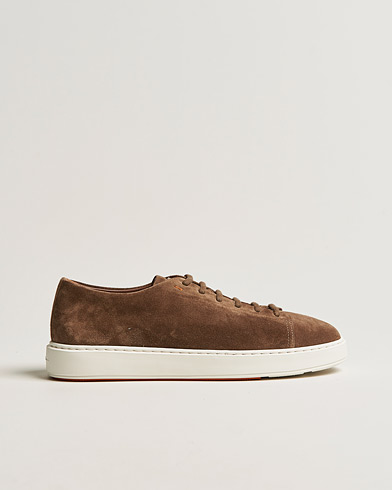 Mies |  | Santoni | Cleanic Sneakers Dark Brown Suede