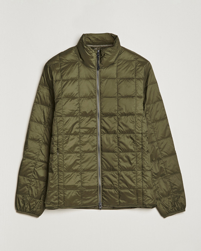Mies | TAION | TAION | High Neck Full Zip Lightweight Down Jacket Dark Olive