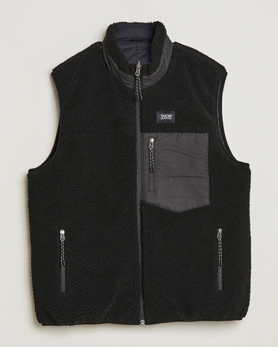 Mies |  | TAION | Reversible Fleece Vest Black/Black