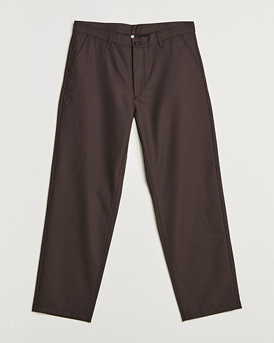 Mies |  | Sunflower | Soft Wool Trousers Brown