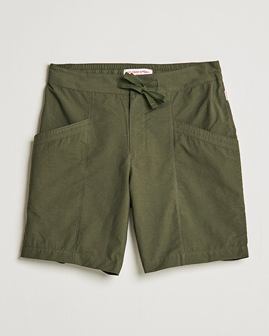Mies | Best of British | Orlebar Brown | Castner Garment Washed Drawcord Shorts Forest Night