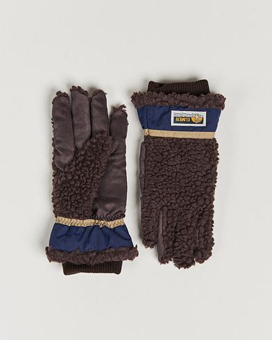 Mies | American Heritage | Elmer by Swany | Sota Wool Teddy Gloves Brown