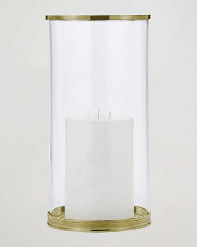 Mies |  | Ralph Lauren Home | Modern Large Hurricane Lamp Brass 