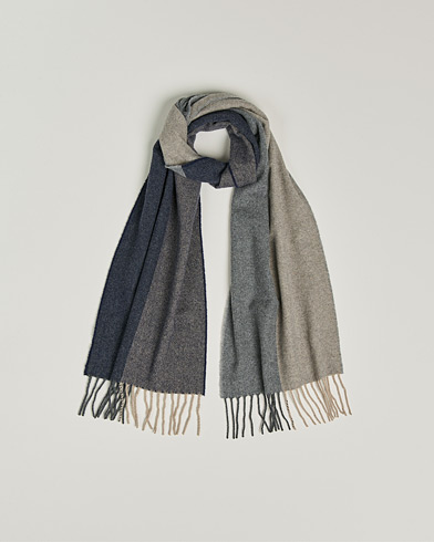 Mies |  | Begg & Co | Brook Recycled Cashmere/Merino Scarf Navy