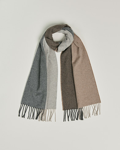 Mies |  | Begg & Co | Brook Recycled Cashmere/Merino Scarf Natural