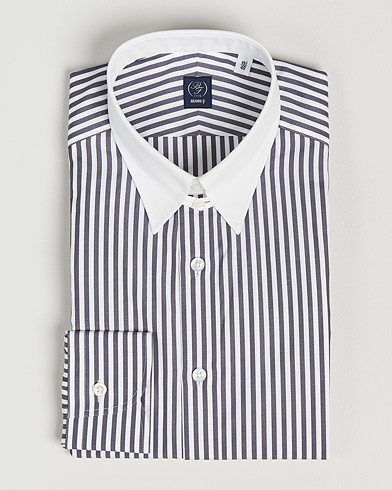 Mies | Japanese Department | Beams F | Tab Collar Dress Shirt Grey/White
