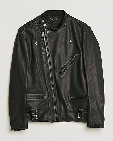 Mies | Beams F | Beams F | Riders Leather Jacket Black