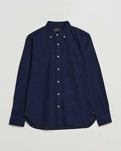 Mies |  | BEAMS PLUS | Flannel Button Down Shirt Navy