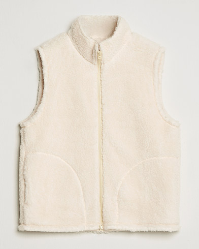 Mies | Preppy Authentic | BEAMS PLUS | Boa Fleece Vest Off White
