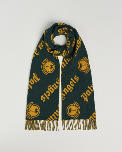 Mies |  | Moncler Genius | 8 Palm Angels Wool Scarf Green