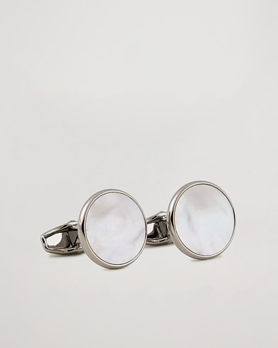 Mies | The Classics of Tomorrow | Amanda Christensen | Cufflink & Shirt Studs Set White/Silver