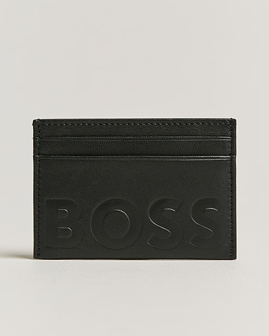 Mies | Korttilompakot | BOSS | Signature Leather Card Holder Black