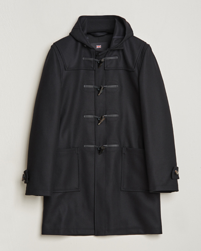 Mies | Best of British | Gloverall | Cashmere Blend Duffle Coat Black