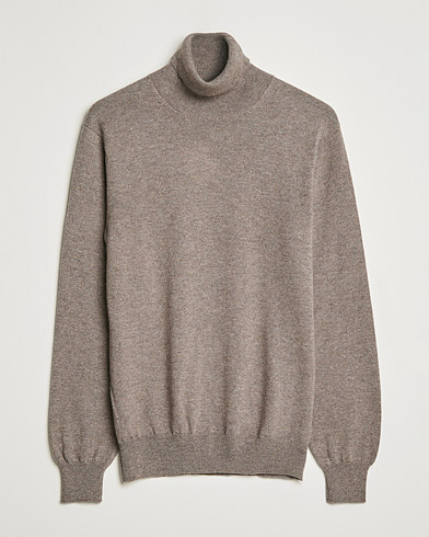 Mies |  | Piacenza Cashmere | Cashmere Rollneck Sweater Brown