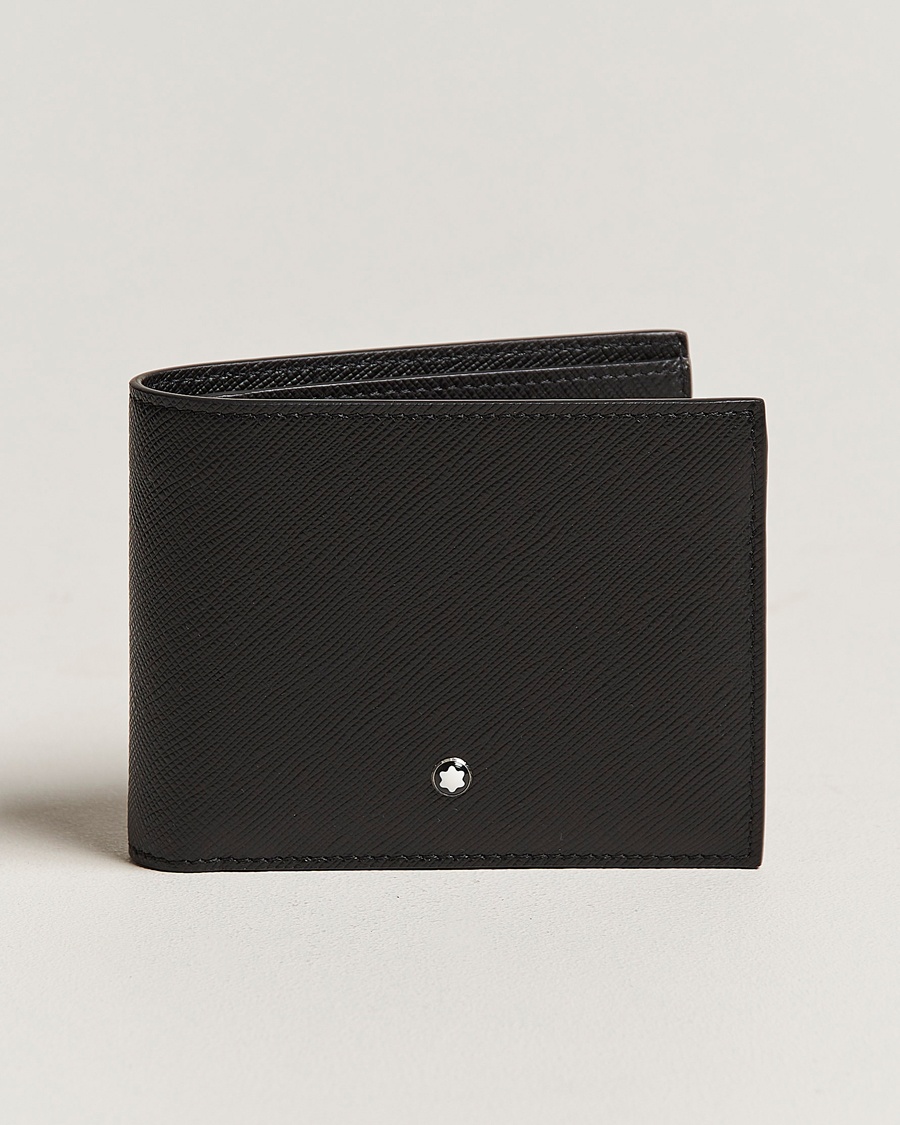 Montblanc Sartorial Wallet 6cc with 2 View Pockets Black – Musta