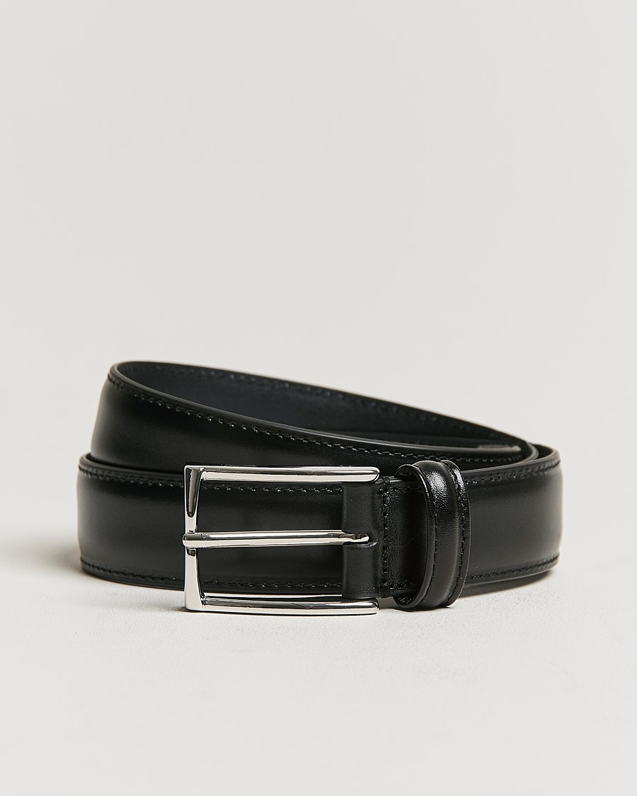 Anderson's Leather Suit Belt 3 cm Black – Musta