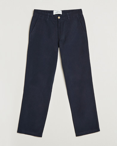 Mies |  | A Day's March | Redwood Cotton/Tencel Trousers Navy