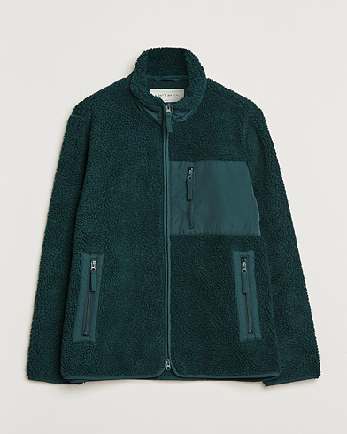 Mies | Puserot | A Day's March | Granån Recycled Fleece Jacket Bottle Green