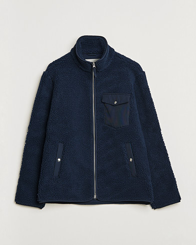 Mies |  | A Day's March | Tone Piile Fleece Jacket Navy